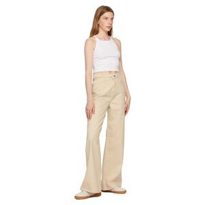 Tsubi Dettached wide leg jeans in ecru NWOT